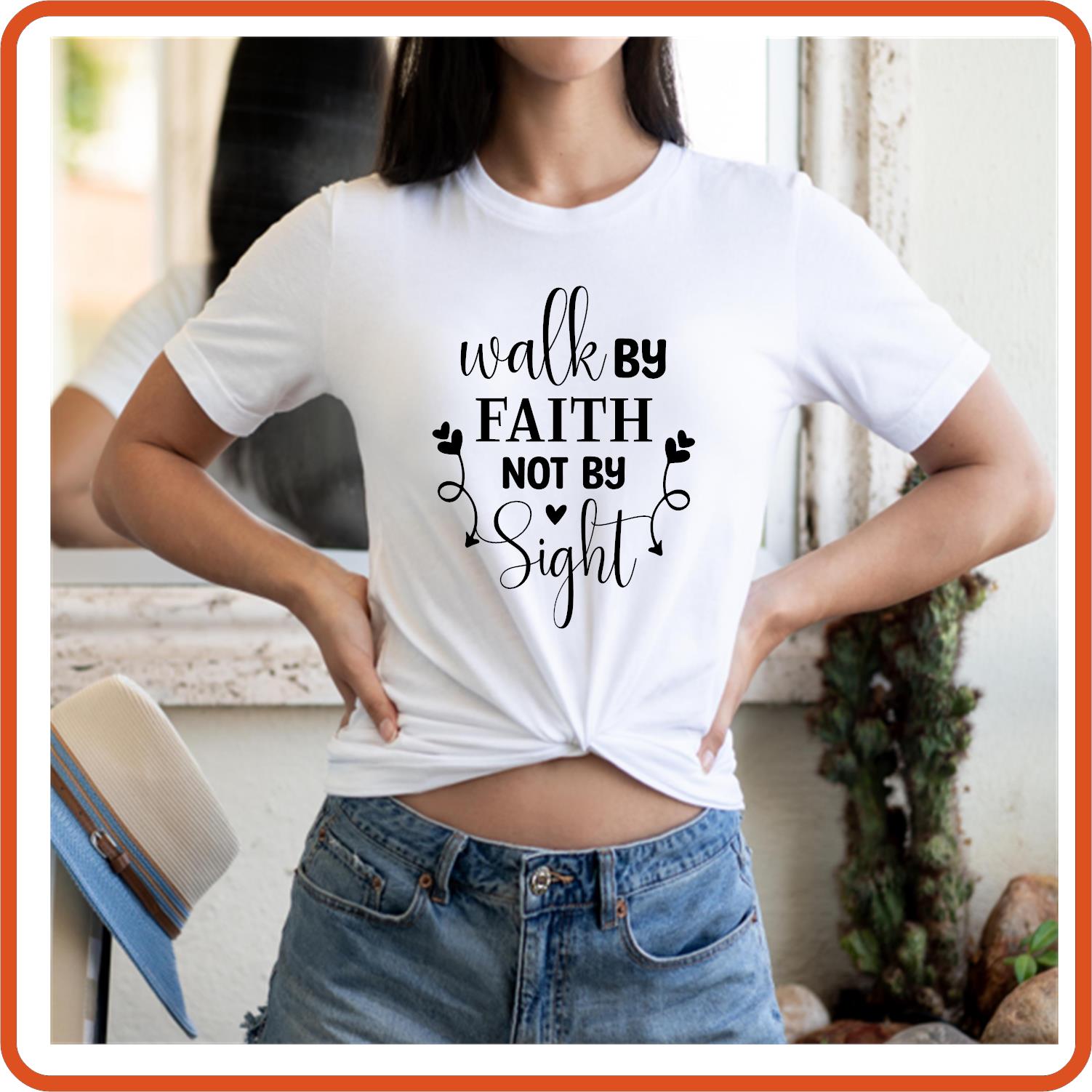 Walk By Faith Not By Sight | Christian Religious T-Shirts by SEC Apparel - secapparelonline