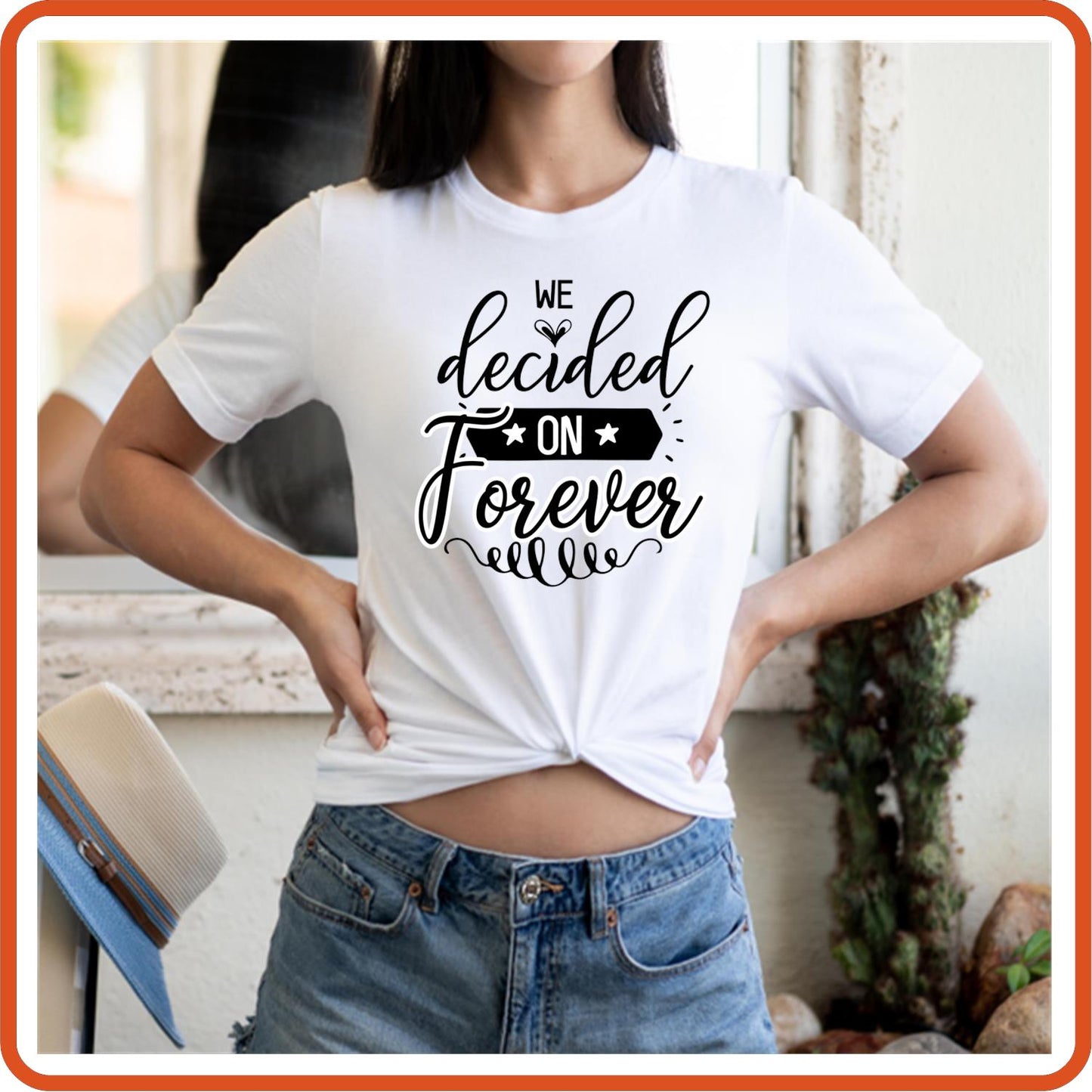 We Decided On Forever | Anniversary Iron On Decal Patches by SEC Apparel - secapparelonline