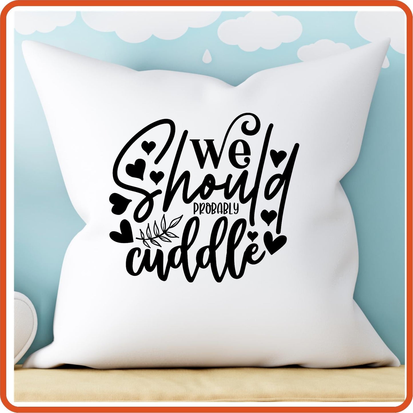 We Should Cuddle | Throw Pillow Covers Only by SEC Apparel - secapparelonline