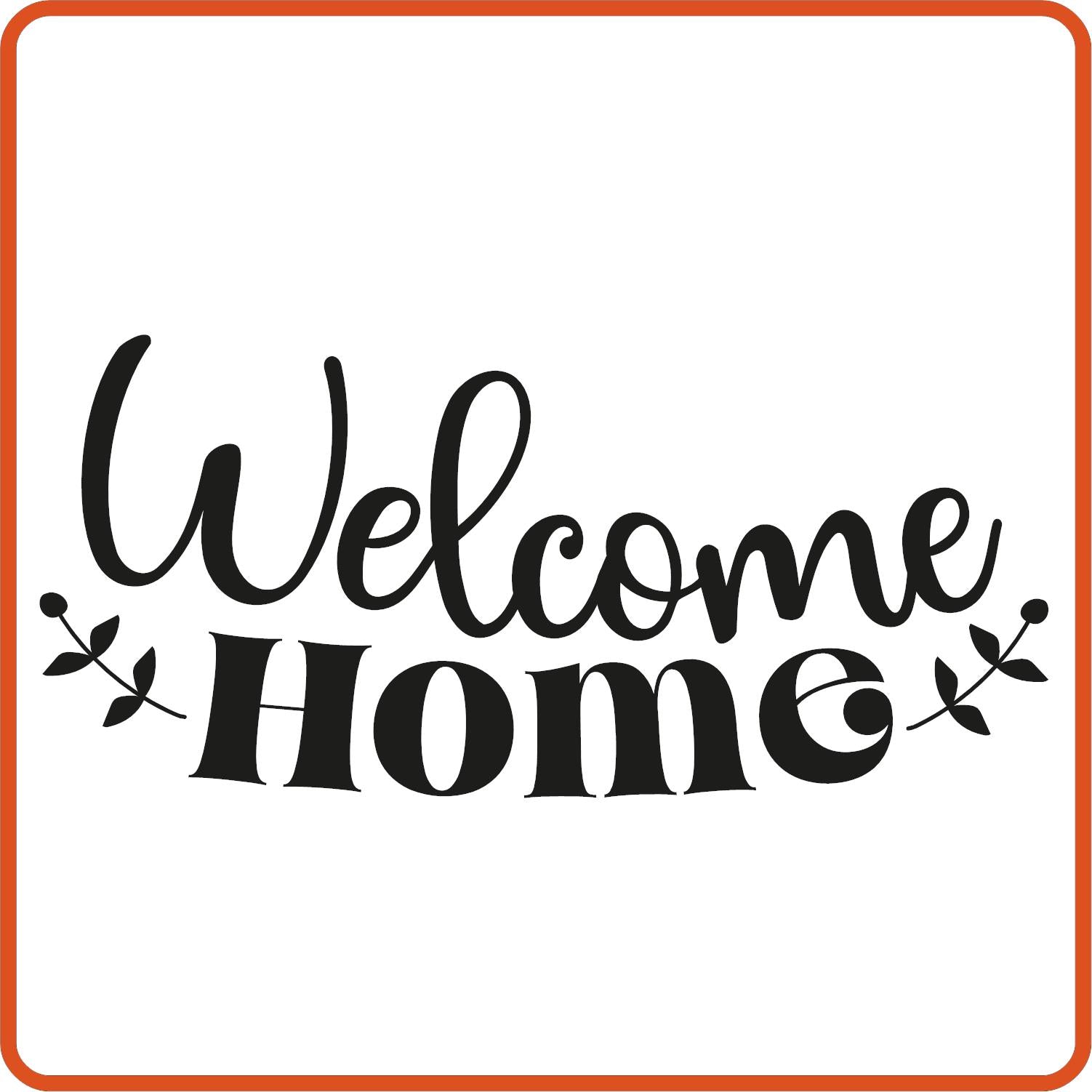 Welcome home | Home Iron On Decals Patches by SEC Apparel - secapparelonline
