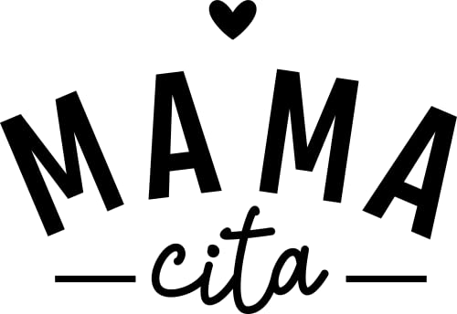 SEC Apparel Mama Cita Iron On Patches Decals Transfers Applique Letters for t Shirts Fabric Clothing | Mothers Day 2