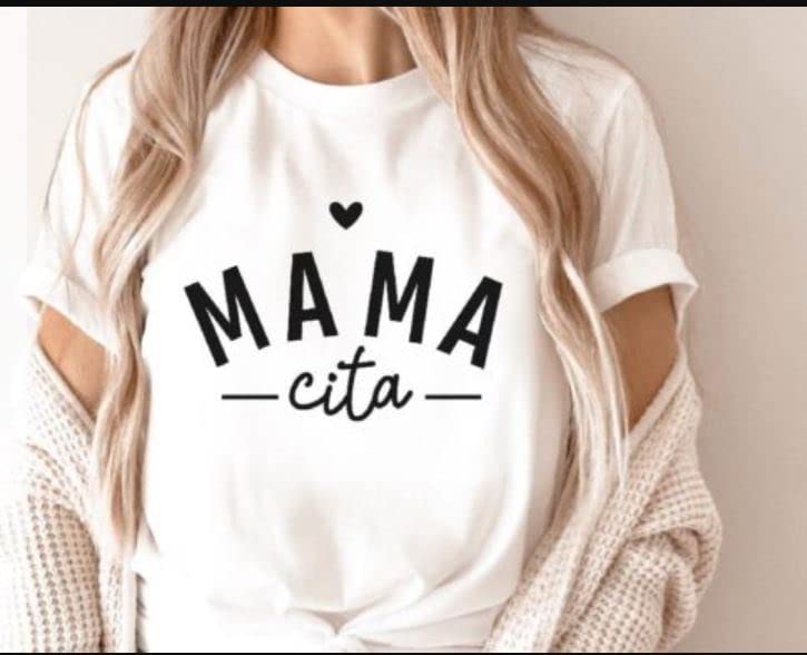 SEC Apparel Mama Cita Iron On Patches Decals Transfers Applique Letters for t Shirts Fabric Clothing | Mothers Day 2