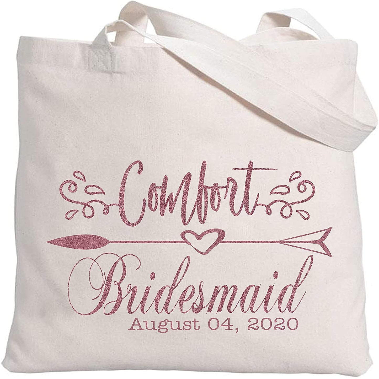 Personalized Tote Bag for Bridesmaids Wedding Customized Bachelorette Party Bag Set of 6, 8, 10, 12