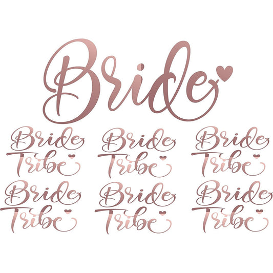 Bride Tribe Wedding Iron On Vinyl T-Shirt Transfer - secapparelonline