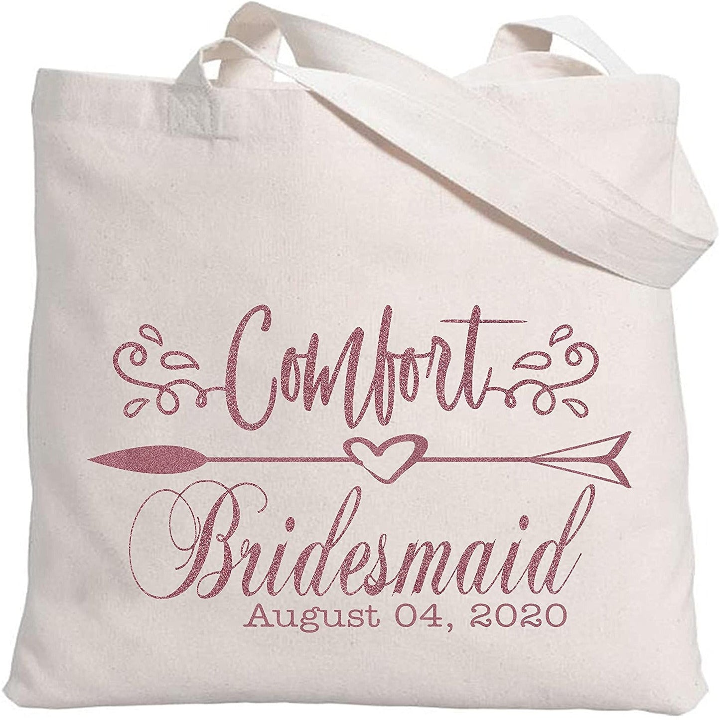 Personalized Tote Bag for Bridesmaids Wedding Customized Bachelorette Party Bag Set of 6, 8, 10, 12 - secapparelonline