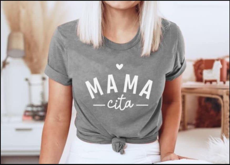 SEC Apparel Mama Cita Iron On Patches Decals Transfers Applique Letters for t Shirts Fabric Clothing | Mothers Day 2 - secapparelonline